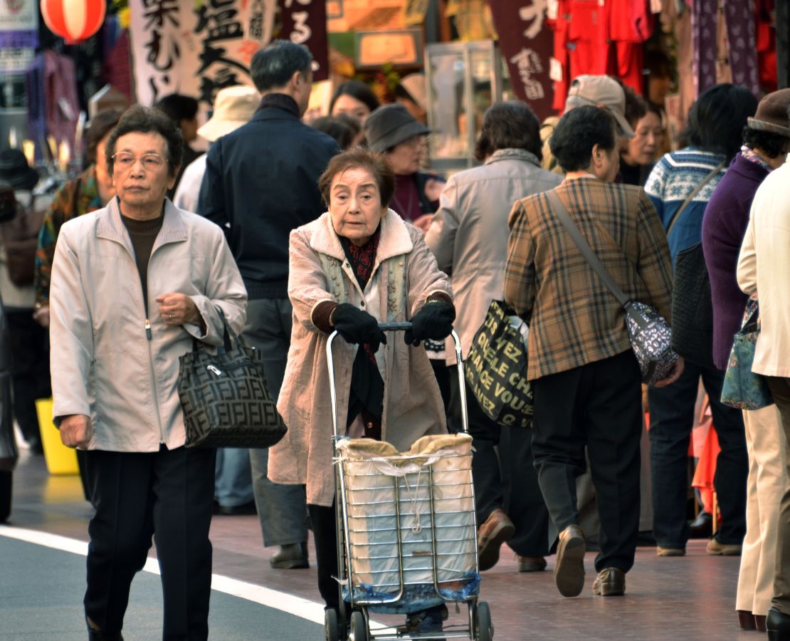  Japan's population will continue to drop as the graying nation's aging accelerates and the birthrate stays low. 