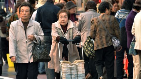 Japan's population will continue to drop as the graying nation's aging accelerates and the birthrate stays low.