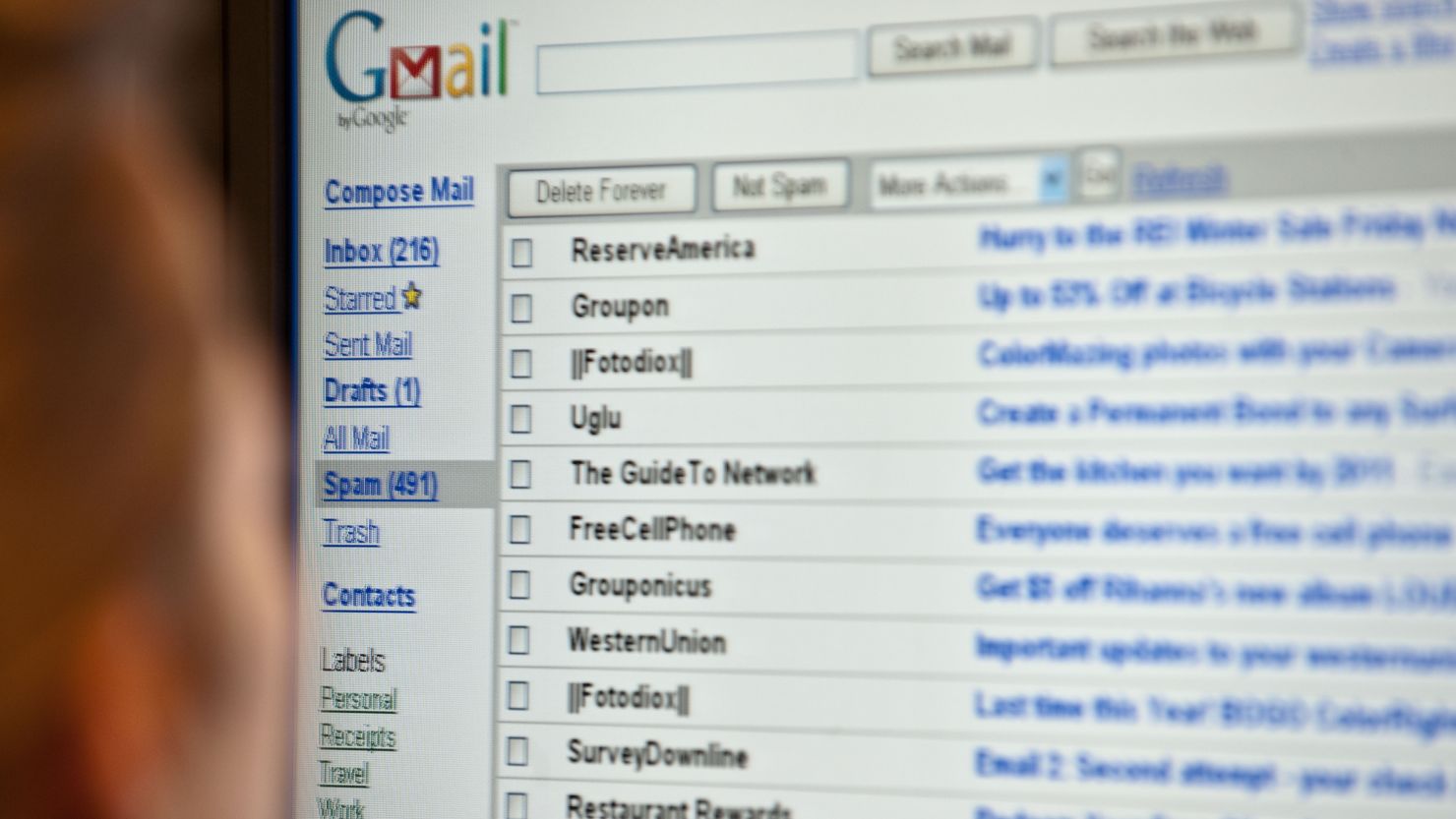The U.S. made 7,969 requests for users' Gmail and other Google data in the first six months of 2012.