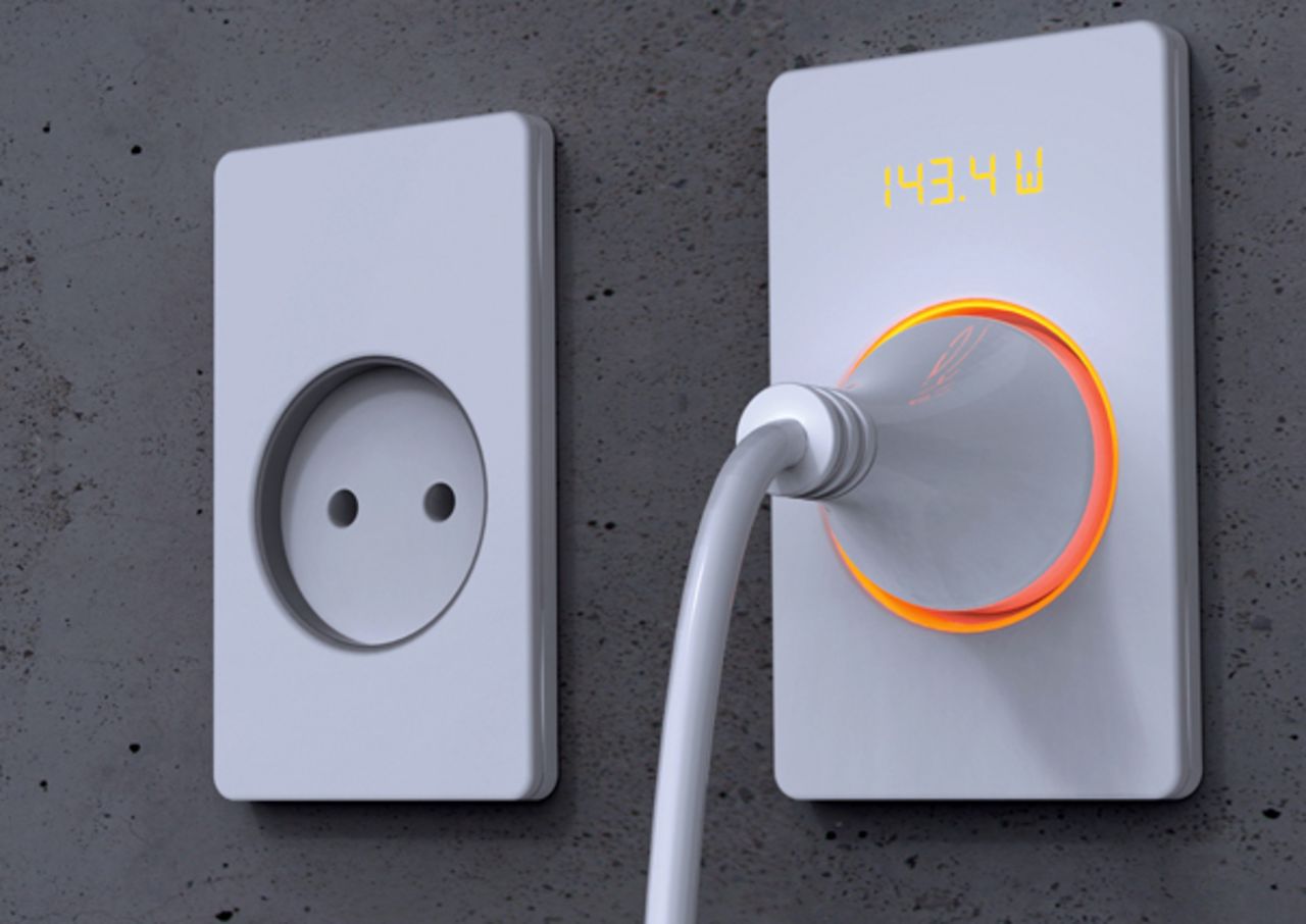 Designer Muhyeon Kim has designed a switch that displays how much power it is using. Research has found that people are more conscious of their energy use when they can see it in action.