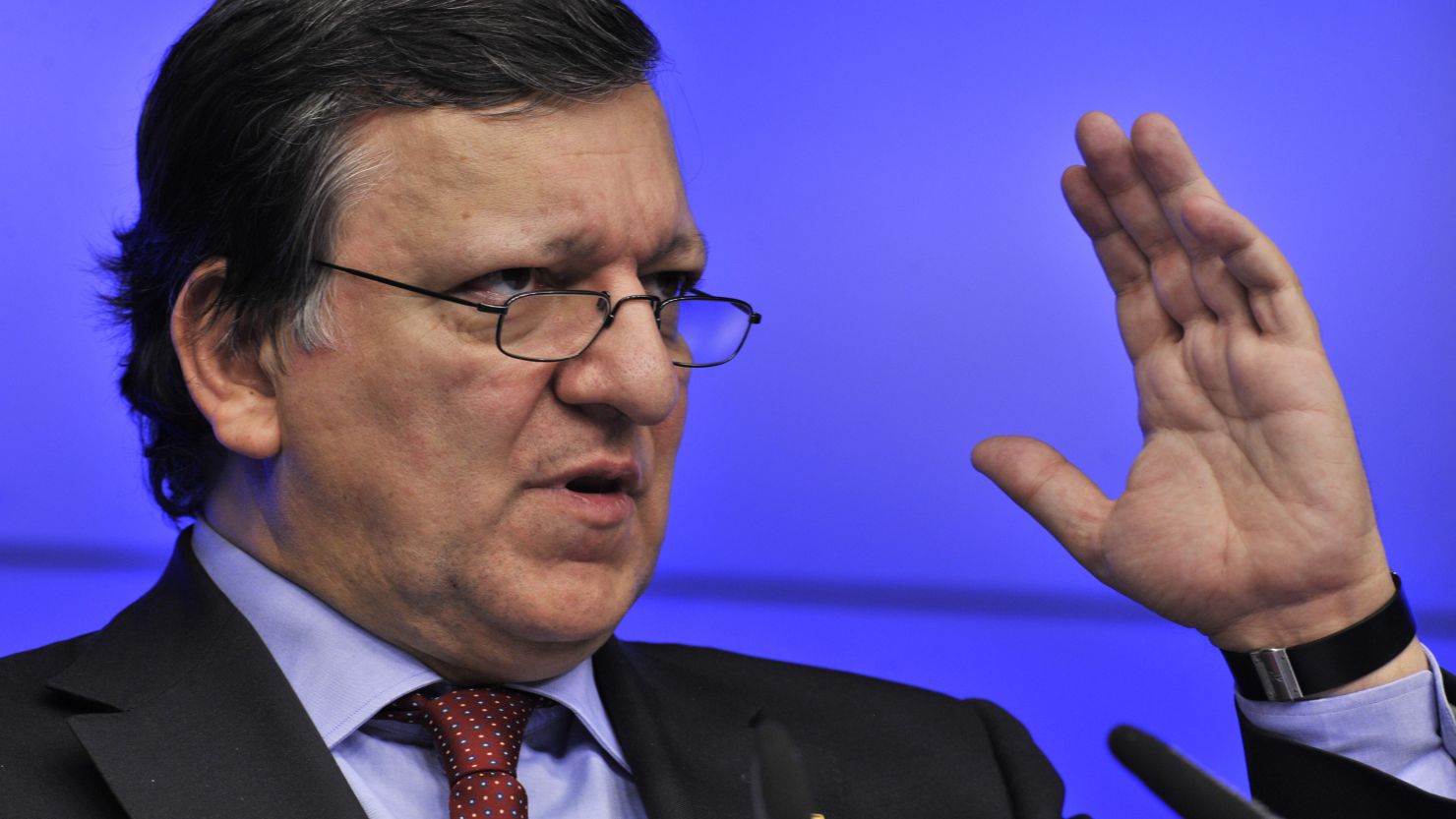   European Commission President Jose Manuel Barroso on January 30, 2012 in Brussels 
