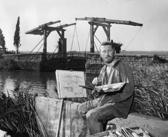 Van Gogh, portrayed here by Kirk Douglas in the 1956 film "Lust for Life," led a famously troubled life, struggling with poverty and mental illness before his eventual suicide in 1890.