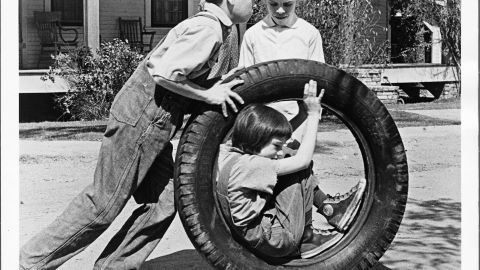 The famous tire scene.