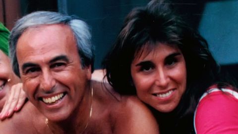 Roni Selig poses for a photo with her dad before his death. He died at 71 after fighting non-Hodgkin's lymphoma.