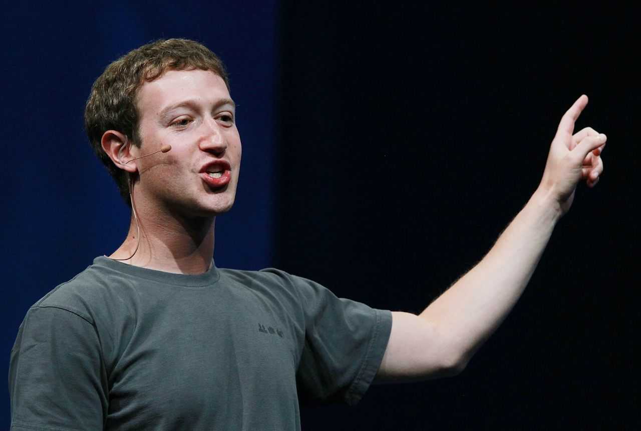 Zuckerberg has become partial to this gray Facebook T-shirt, adorned with three small icons that grace every user's Facebook page.