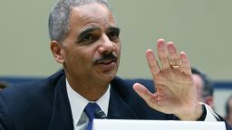 U.S. Attorney General Eric Holder testifies during a House Oversight and Government Reform Committee hearing February 2, 2012 in Washington.