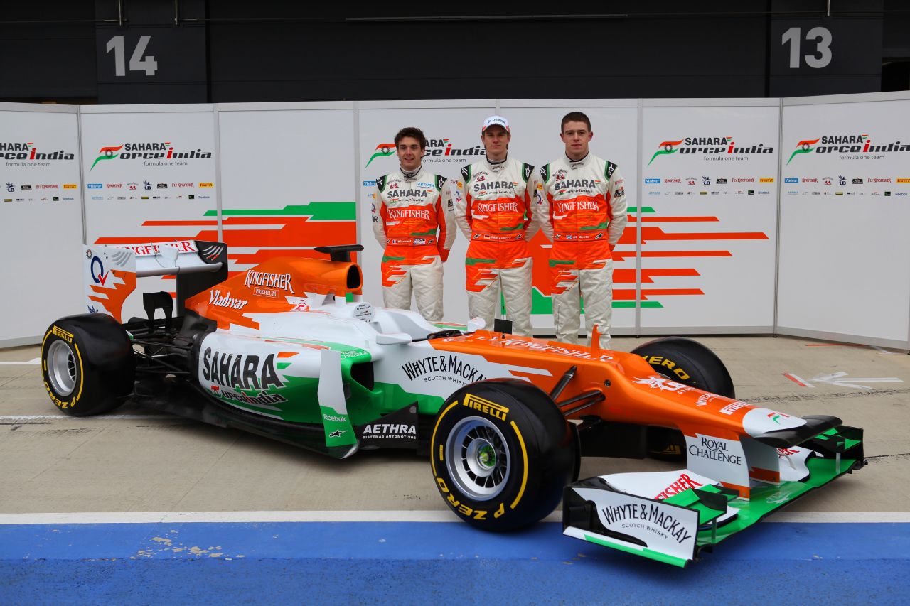 Silverstone-based Force India also unveiled their new VJM05 car at the historic British circuit on Friday. 