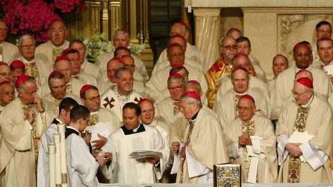 The 2009 installation of Archbishop Timothy Dolan. He says requiring that employers cover contraception is "un-American."