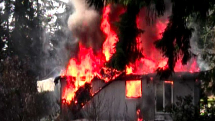 At explosion occured at Josh Powell's house after he got his two young sons inside, officials said.