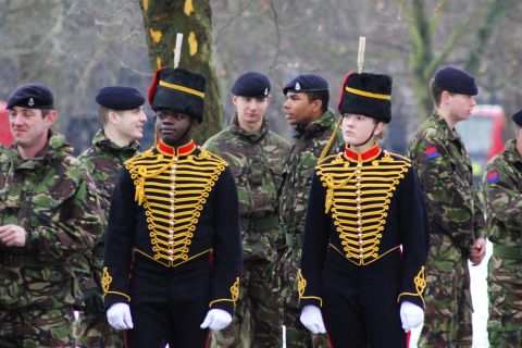 The King's Troop are trained as fighting soldiers, six of whom are deployed in Afghanistan at any one time.