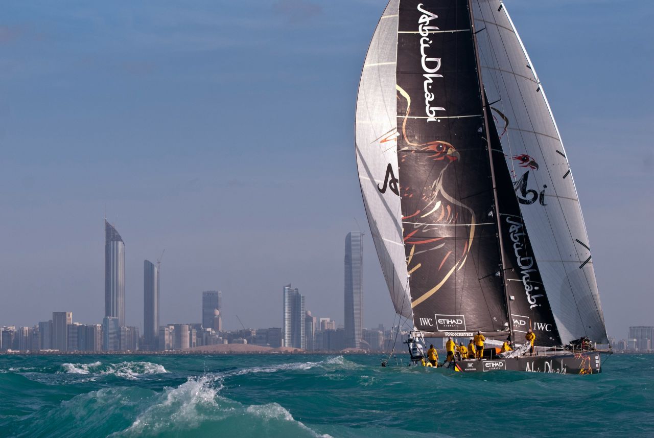 When van der Wal went on the 1981 Round the World Race, he said the sails were not much more advanced than canvas. The boats competing in the event's present format (pictured here in 2011) use space-age tech such as carbon fiber and Kevlar.
