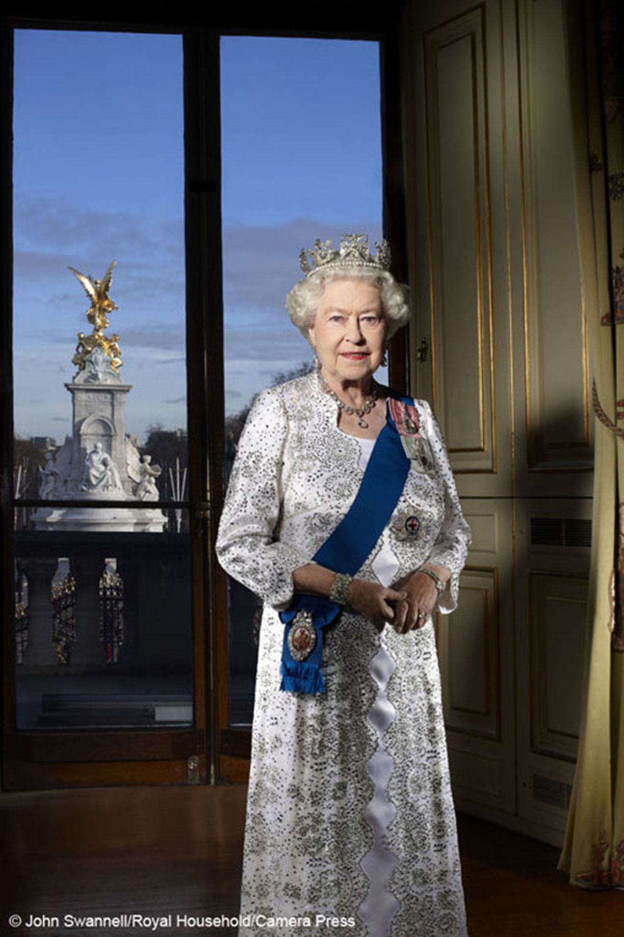 This specially commissioned photograph of the queen was released by Buckingham Palace to mark the Diamond Jubilee.