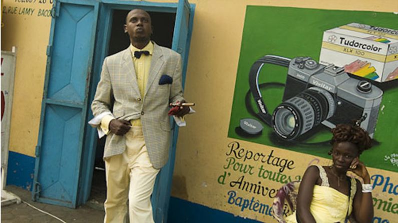 <a href="index.php?page=&url=http%3A%2F%2Fwww.photodantam.com%2F" target="_blank" target="_blank">Tamagni</a> traveled to Brazzaville in 2008 to photograph the Sapeurs. Kinshasa, in DR Congo, has its own Sapeur scene.