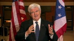 Newt Gingrich says he is focused on running a nationwide campaign.