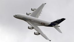 The Airbus A380 jet liner pictured at the Paris air show in 2011.