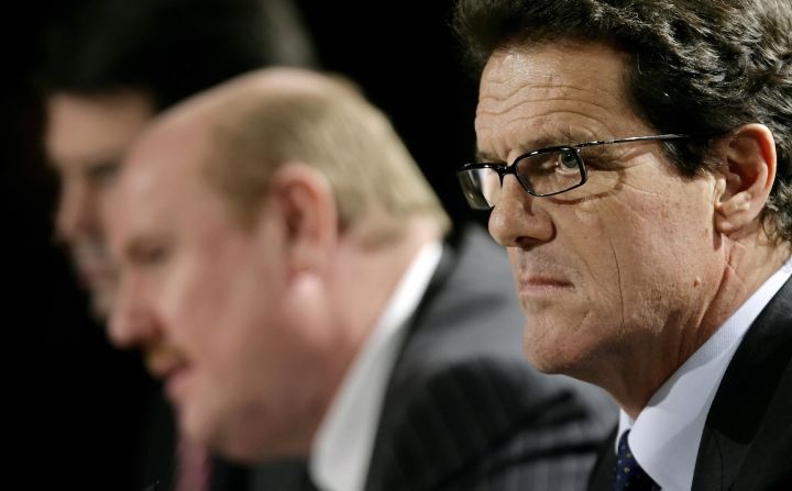 Capello was appointed England manager in December 2007 after coaching huge clubs such as Real Madrid, Roma, Juventus and AC Milan.
