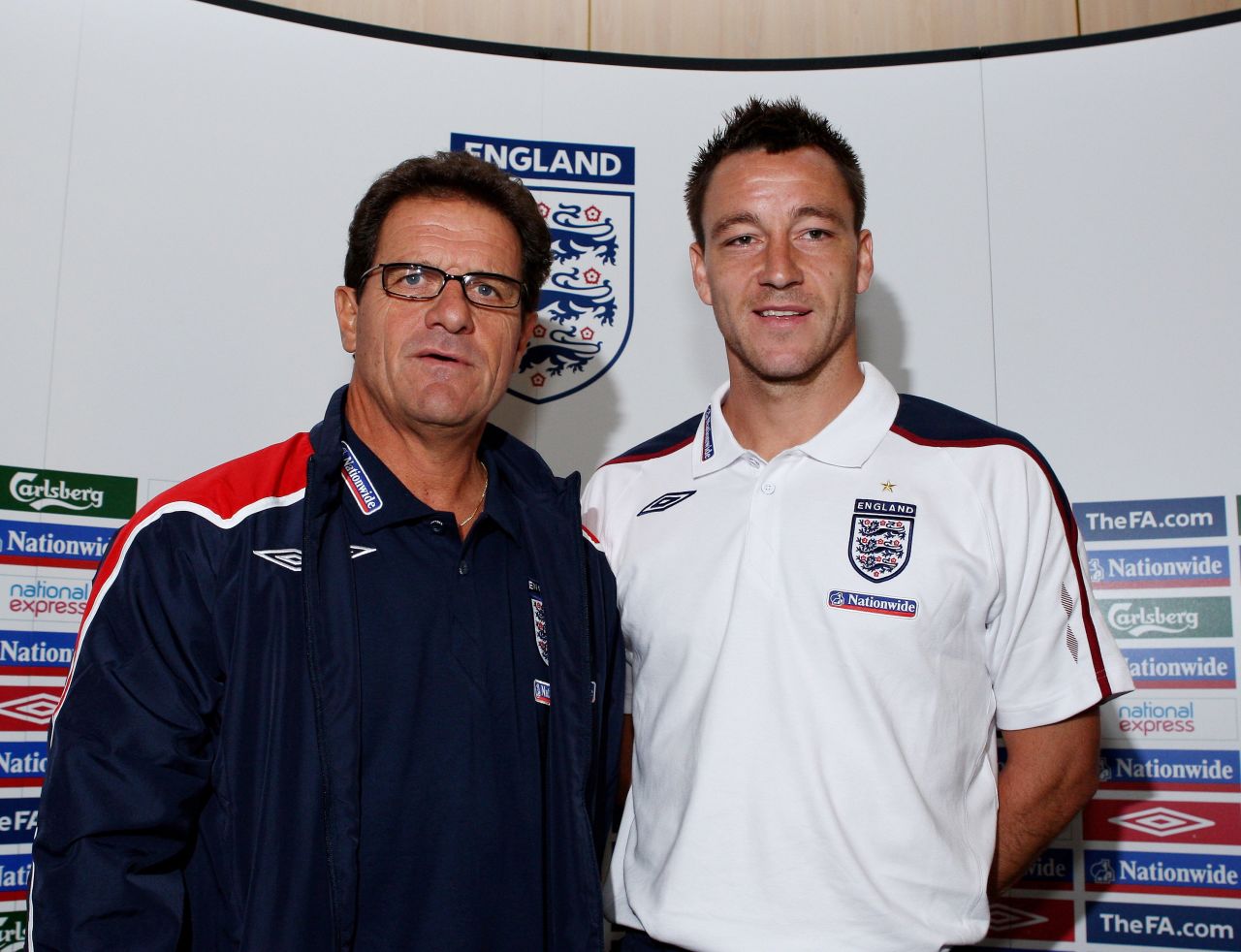 Capello stripped Chelsea's John Terry of the England captaincy in February 2010 after newspaper allegations about his private life. Terry was reinstated as captain in 2011.
