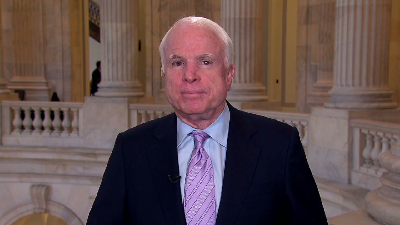 Sen. John McCain said the Obama administration is ultimately responsible for the release of the detained Americans.