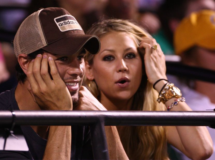 The courtship of former world No. 8 Kournikova and pop star Iglesias was the very definition of a high-profile romance when they started dating in 2001. The Russian appeared in the video for Iglesias'  song "Escape," causing a media frenzy. They are still together, 10 years on.