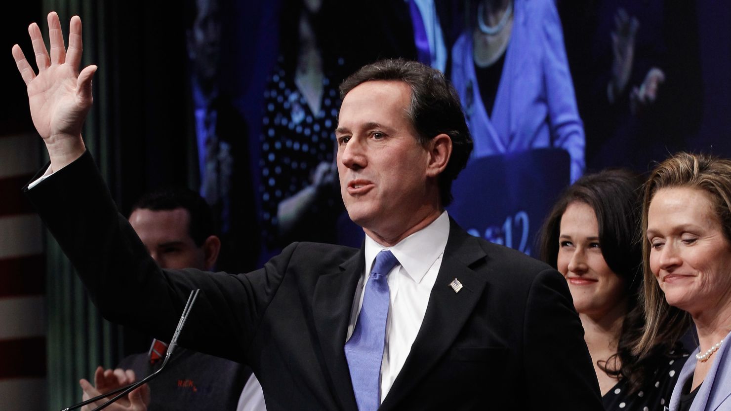  Rick Santorum on stage at the Conservative Political Action Conference (CPAC) in Washington