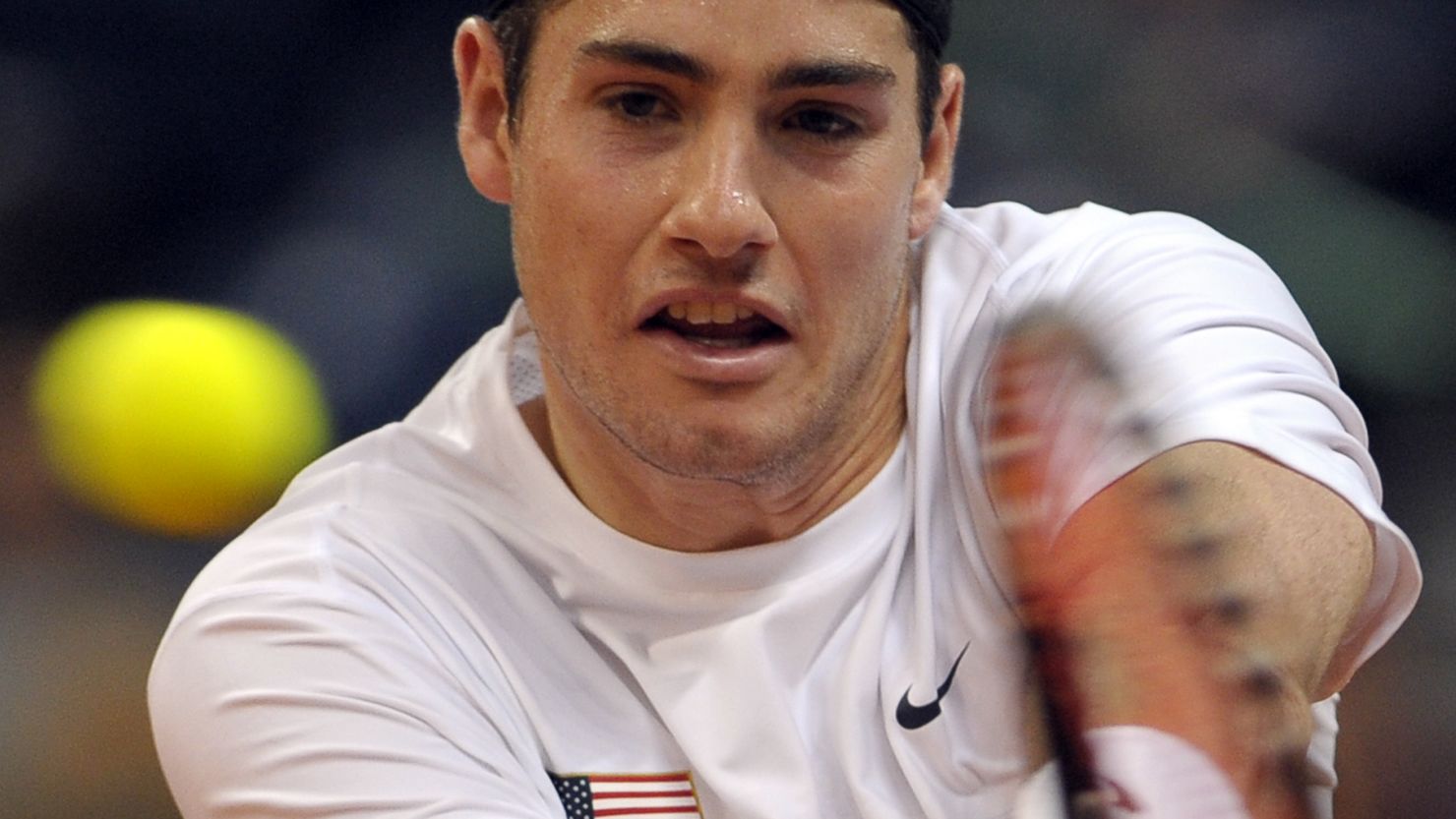 John Isner played the match of his life to beat Roger Federer in their Davis Cup tie.