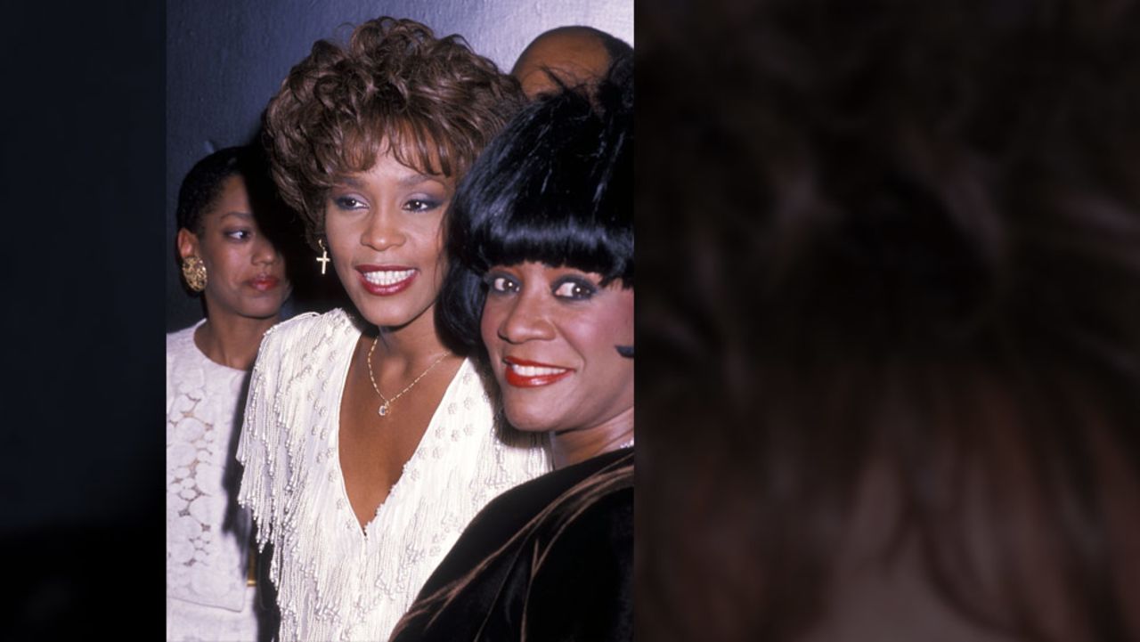 Houston and singer Patti LaBelle attend the fourth annual Essence Awards in October 1990 in New York.