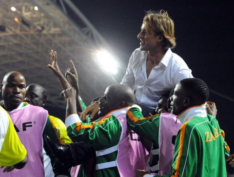 French coach Herve Renard is still in charge of the defending champions, who travel to Kampala to play Uganda on Saturday, holding a 1-0 first-leg lead. This is Renards' second spell as Zambia coach, with the 44-year-old having also been with the team between 2008 and 2010.