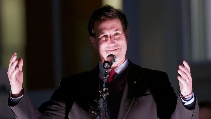 Rick Santorum calls the occupy movement intolerant after protestors disrupt his speech in Tacoma, Washington.