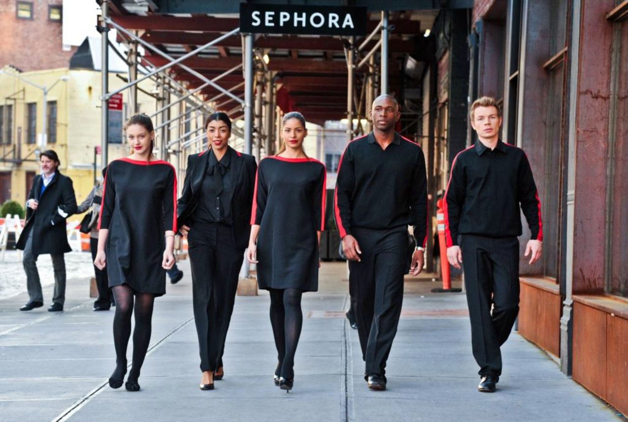 Sephora's beauty advisers will begin wearing uniforms in April designed by Prabal Gurung exclusively for the cosmetics retailer.