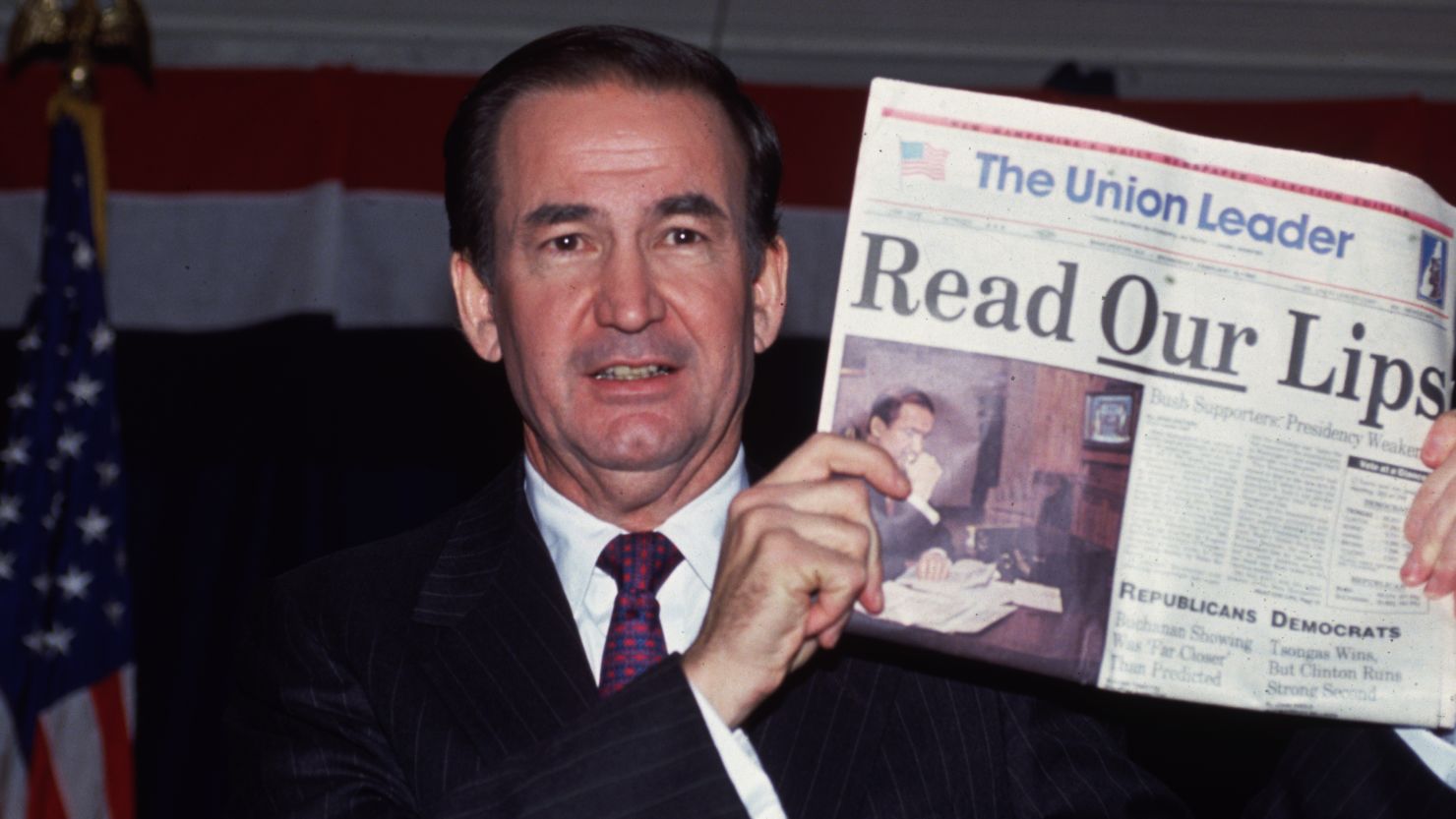 Pat Buchanan runs for president in 1992. He would deliver his "culture war" speech at the GOP convention later that year.