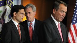The top three Republican leaders in the House