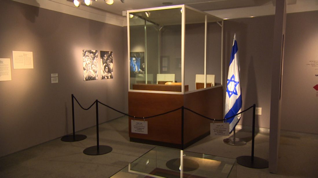 The bullet proof booth where Adolf Eichmann sat during his trial in Jerusalem. During nine months of testimony, the world was astounded by the personal testimony of 120 witnesses (99 of them Holocaust survivors).