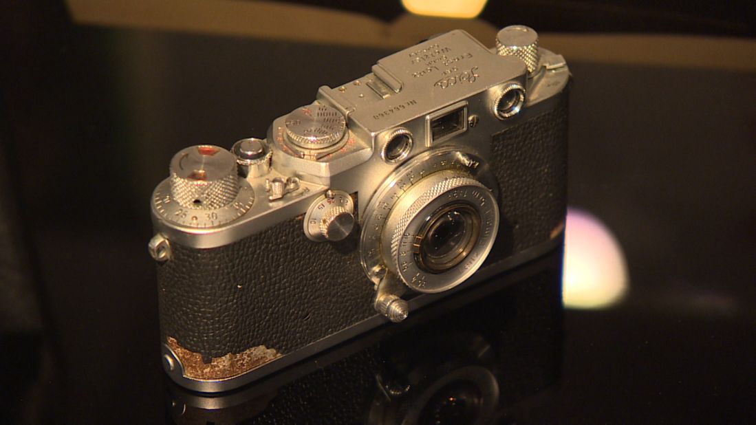Original Leica camera used by Mossad agents in Argentina to take photos of Adolf Eichmann. The pictures were compared to SS photos of Eichmann in Mossad files, where a 10-point analysis of his ears was used to identify him. 