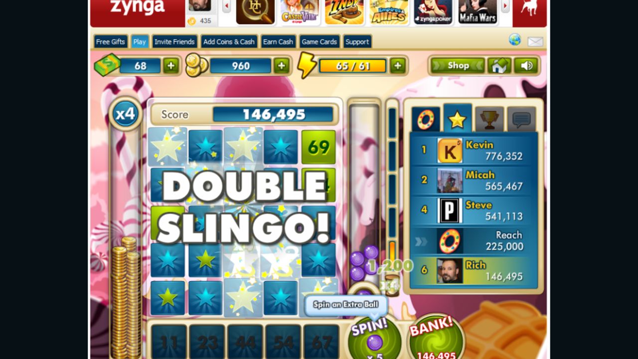 The makers of Zynga Slingo vow to deliver an exciting social-gaming experience for "Slingo" fans.