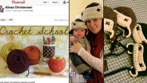 After learning to crochet via a tutorial she found through Pinterest, Christensen made these <a href="http://ireport.cnn.com/docs/DOC-743625">hats for her baby</a> and all the other young boys in her extended family.