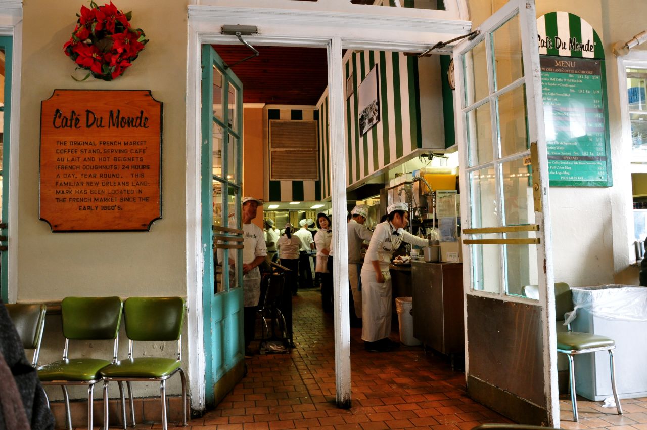 "Café du Monde is usually crowded and noisy and there's usually a wait, but their coffee and beignets are the best anywhere," Leal said. One tip: "Be careful not to put your elbows on the table as they are usually covered in powdered sugar."