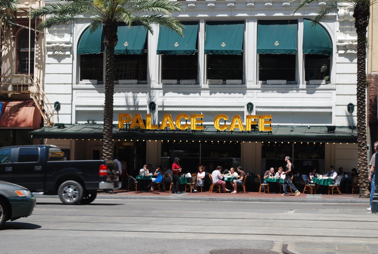 John Zoeckler and his wife enjoy eating at the Palace Cafe when they visit New Orleans from Diamond Bar, California. "Their bread pudding with white chocolate sauce is worth the entire trip in our opinion."