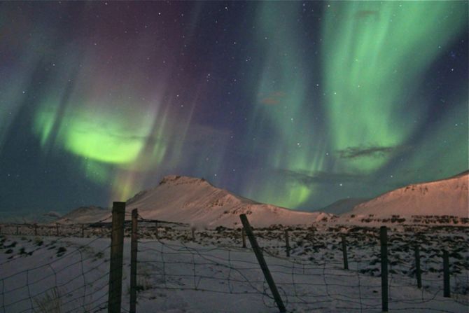 Lucky visitors can also spot the northern lights whilst glaciers and geysers are a common site through the country's sparsely populated rural hinterland.