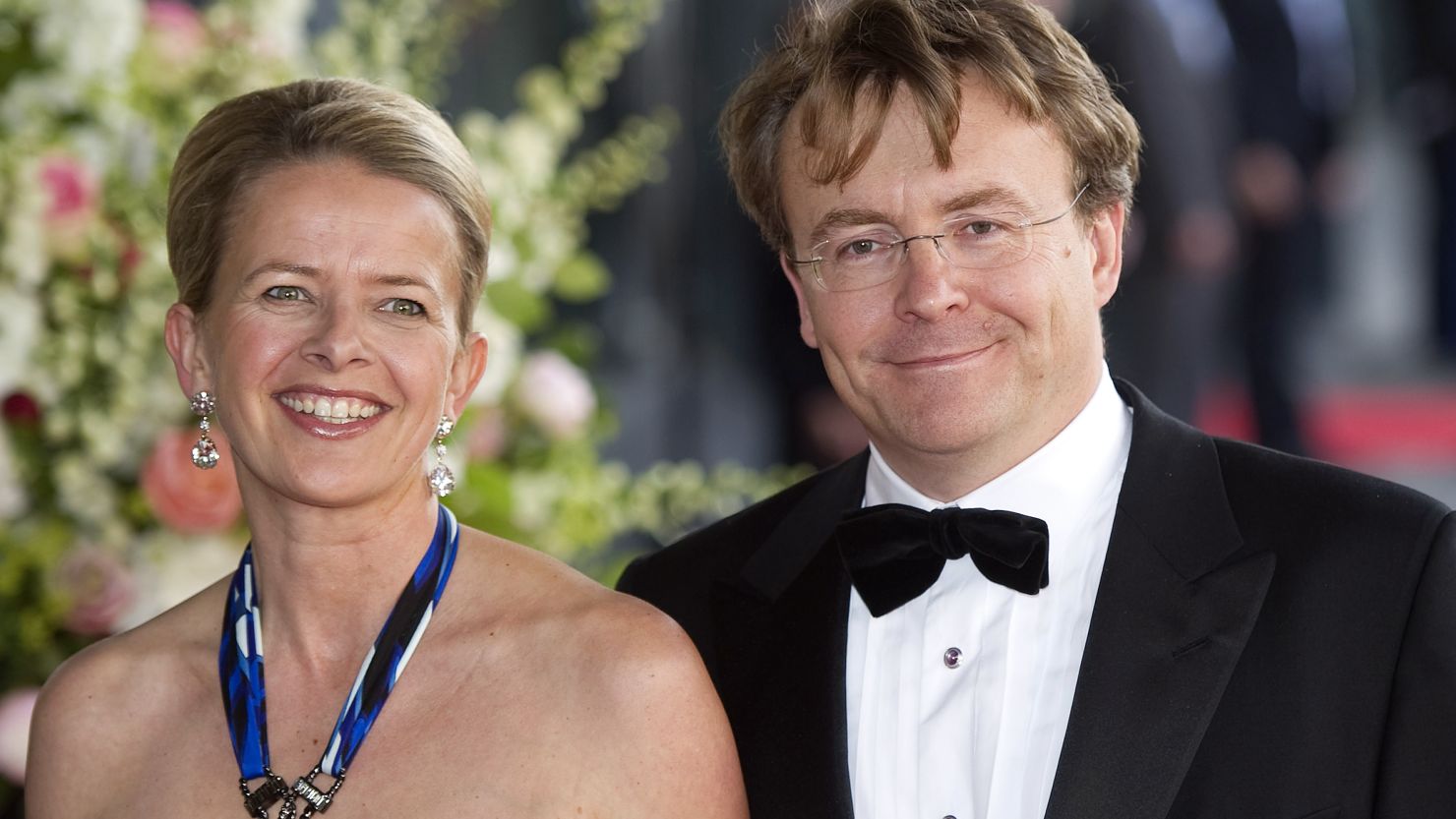 Dutch Princess Mabel and Prince Johan Friso arrive at a concert building in Amsterdam on May 27, 2011.