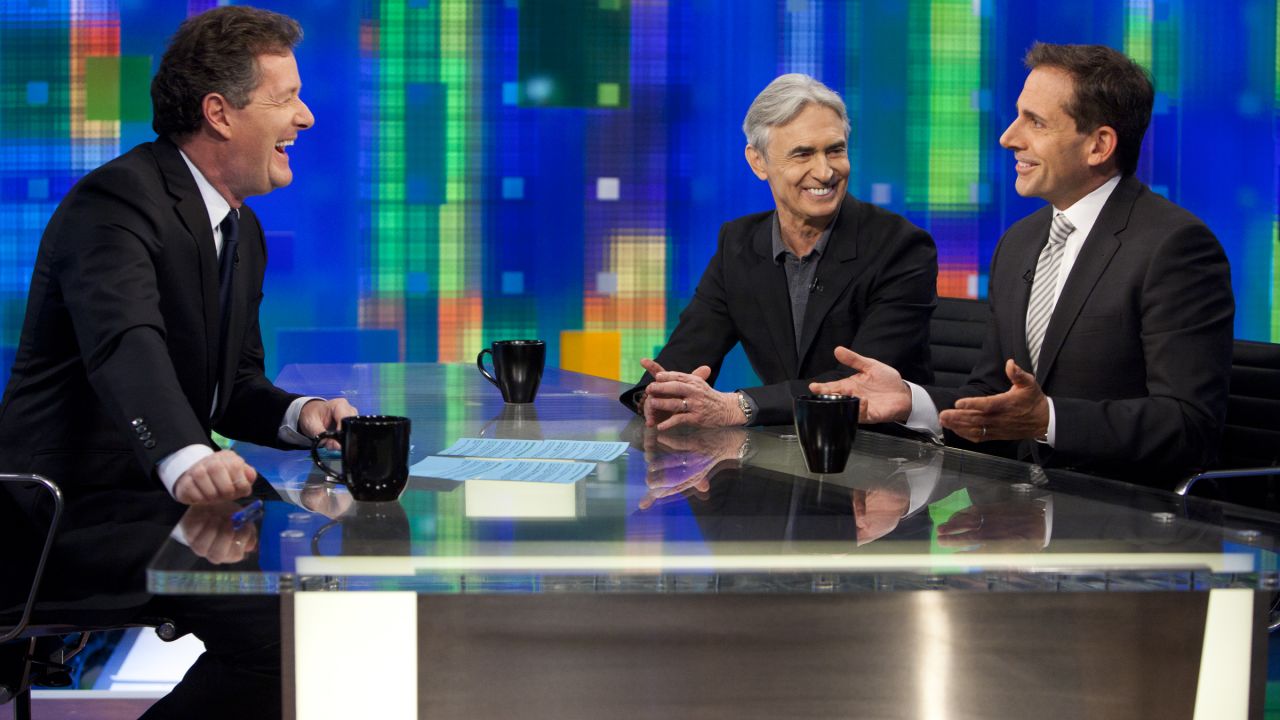 Steve Carell (right) and David Steinberg are guests on Monday's "Piers Morgan Tonight"