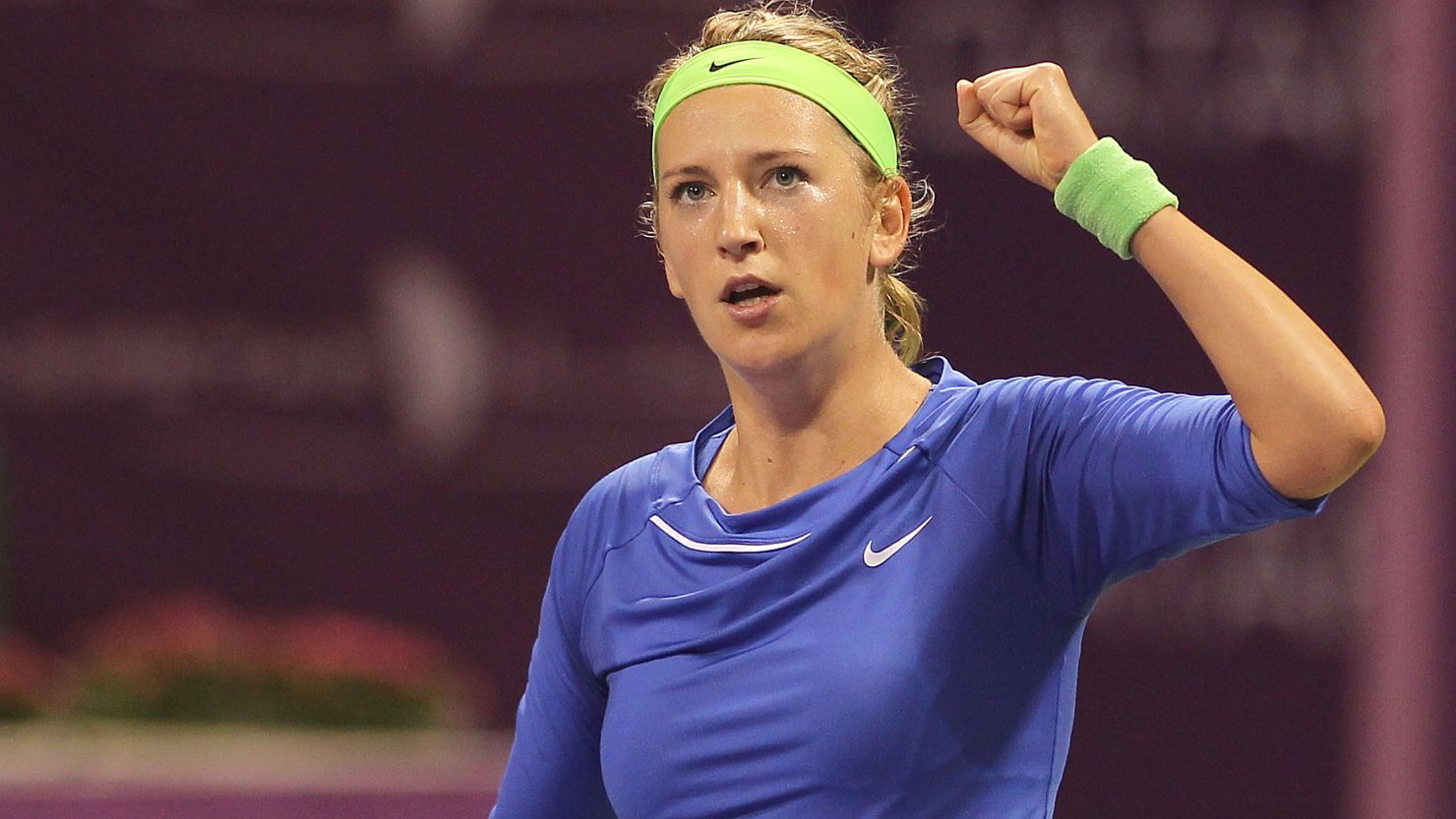 Victoria Azarenka took her third title of 2012 after beating Samantha Stosur at the Qatar Open in Doha.