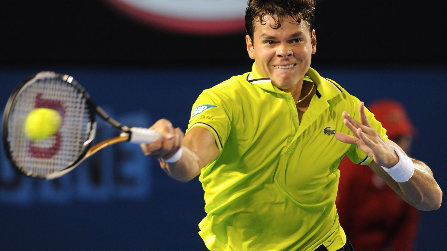 Canada's Milos Raonic successfully defending his SAP Open crown on Sunday.