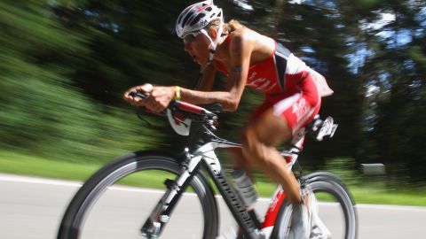Chrissie Wellington competes during the Challenge Roth triathlon in July in Roth, Germany.