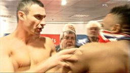 British challenger Dereck Chisora slaps Heavyweight Champ Vitali Klitschko.