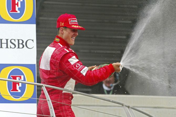 The German is best remembered for his time at Ferrari, where he won five consecutive championships between 2000 and 2004 before retiring for the first time in 2006.