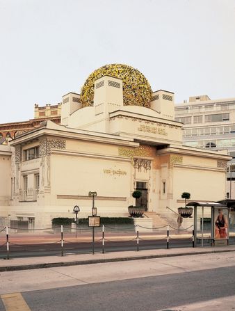 Klimt was one of a number of prominent avant-garde artists in Vienna collectively known as the "Secessionists." <br /><br />Pictured is the art nouveau Secession Museum, which boasts Klimts's Beethoven mural and temporary exhibitions of contemporary art. 