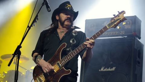 Lemmy Kilmister of Motorhead performs February 10 in Chicago, Illinois.