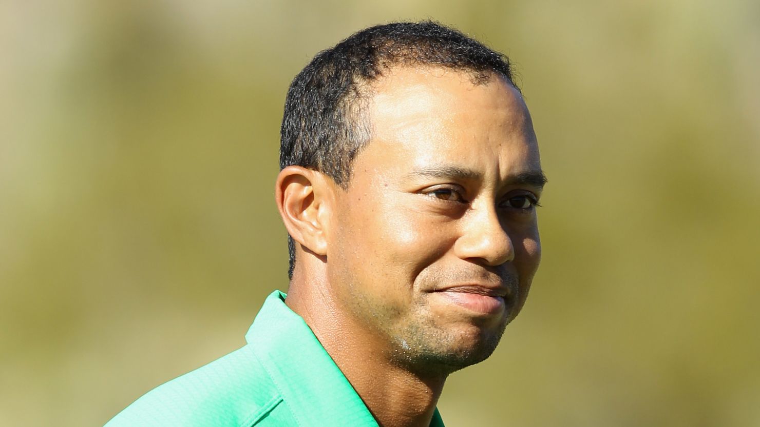 Tiger Woods is all smiles after closing out Gonzalo Fernandez-Castano in Arizona.  