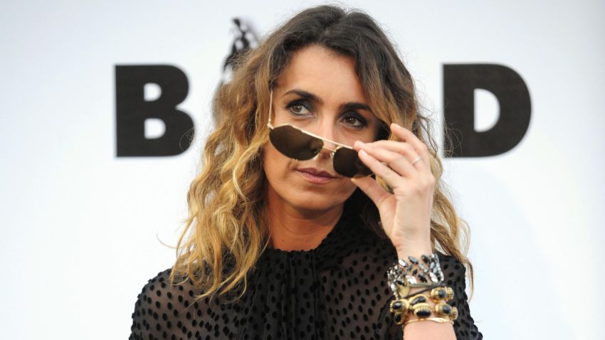 French fashion journalist Mademoiselle Agnes arrives to attend the Amfar auction on May 21, 2009 in Antibes, southern France.