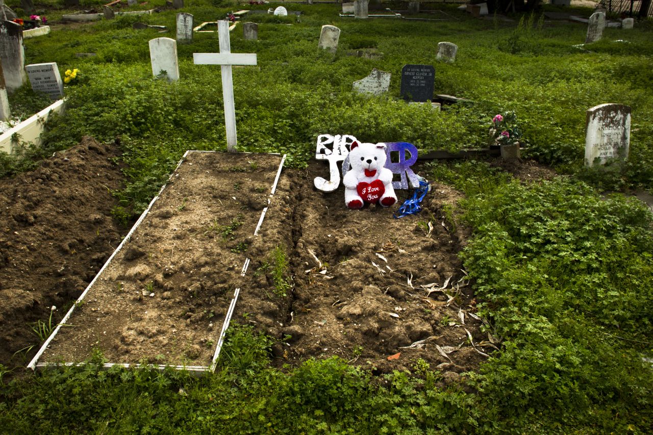 In January, 26 residents were slain in the Crescent City. Many of the poorest residents are buried in Holt Cemetery, where many signs are handwritten and graves may be dug by hand.